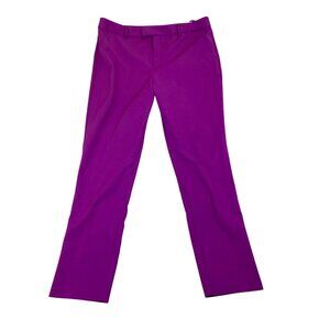 Catherine Malandrino Womens Violet Trousers Straight Leg Dress Pants Sz 14 - New
